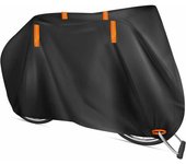 Funda Bicicleta Exterior Impermeable Funda para Bicicleta Grande Funda Moto Negro Accesorios Bicicleta con Bolsa de Almacenamiento
