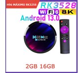 H96 MAX RK3528 Android 13.0 Rochip Quad Core Wifi6 8K HDR Dual Wifi 2.4G 5G BT5.0 100M LAN 2GB 4GB 16GB 32GB 64GB Smart TV Box
