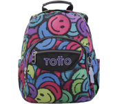 Mochila Totto España Tempera Escolar Emojis - Capacidad 11.83 Litros