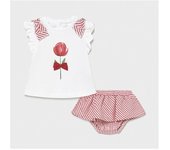 Conjunto bebé falda y camiseta de Mayoral