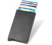 Slim Pop Up Wallet Minimalist Credit Card Holder For Men  Women RFID Blocking Mini Metal Case