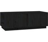 vidaXL Mesa de centro de madera maciza de pino 110x50x40 cm Natural, Blanco, Gris Mesita de Salón o Comedor o Auxiliar Mesa de Café Meuble Salón