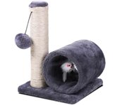 GREATOOL Árbol Rascador para Gatos de Sisal Natural, Árbol Rascador de Poste Alto, Fácil Montaje y Correa Antideslizante…