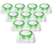 Sterile Syringe Filter PES 10 Pack, 0.22Um Pore Size, 33Mm Membrane Diameter, Hydrophilic Filtration High Throughput