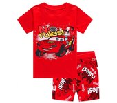 Summer Boys Nighty cars Cartoon Nightgown Costume Boys Cute lightning mcqueen Set Baby Toddler Short Sleeve Pajamas Sets