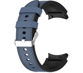 Silicone+Leather Strap for Samsung Galaxy Watch 7 6 5 Pro 40mm 44mm Band Watch6 4 Classic 47/43/46mm Replacement Correa Bracelet