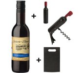 Lote de Botella de Vino + Sacacorchos con imán + Bolsa - Detalles para bodas, bautizos, comuniones