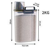 Premium Pet Food Storage Container with Airtight Seal - Durable, Large Capacity, Easy Clean & Stylish Design for Dogs & Cats