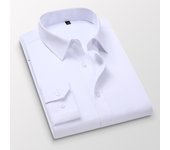 Men's Long-sleeved Shirts Spring Autumn New Business Casual Lapel Buttons Formal Wear Shirts Black White Blue Pink