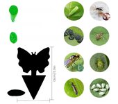 12pcs Strong Sticky Fly Pest Traps Bugs Outdoor Plant Insect Catcher Dual-Sided Sticky Board Pest Control Catcher for Garden Hot