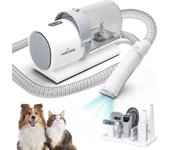 Nobleza - Maquina Cortar Pelo Perros con Aspiradora, Aspirador pelos Mascotas con 7 Herramientas de Cuidado, Aspiradora pelos Perros y Gatos con depósito de 2.5 Litros