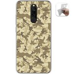 Tumundosmartphone Funda Gel Tpu para Xiaomi Redmi 8 diseño Sand Camuflaje Dibujos