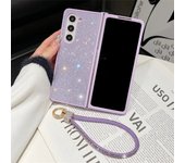 Luxury Fashion Bling Glitter Dimaond Phone Case for Samsung Galaxy Z Fold 6 5 4 3 TPU Frame Shockproof Cover