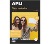 Apli papel fotografico bestprice a4 140gr - acabado brillante - 100 hojas