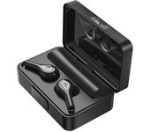 Mobile Edge Auriculares Inalámbricos Negros con Estuche Digital y Batería de 1200mah
