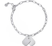 BREIL Colección PRIVATE CODE, Pulsera Mujer en Acero, Ideas de Regalos para Mujer