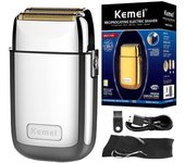 Kemei Tx1 Rechargeable Metal Housing Pro Electric Shaver For Men Hair Beard Electric Razor Bald Shaving Machine Finishing Fade