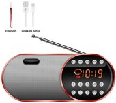Tarjeta De Radio FM Multi-función Walkman Portátil Con Altavoz Bluetooth Y Reproductor De USB Dispositivo De Música