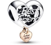 Pandora Moments Charm Corazón Te quiero Mejor Amiga 782243C00 , para Mujer