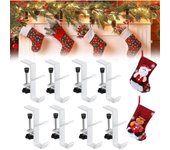 Soportes para guirnaldas y medias de chimenea, colgador para guirnaldas y medias de chimenea, colgador ajustable resistente para ladrillos, colgador para guirnaldas, colgadores para guirnaldas