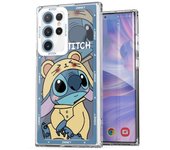 Lovers Lovely Stitch Transparent Clear Case for Samsung Galaxy S23 S24 Ultra S20 FE S21 22 Plus 5G Cover Silicone