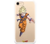 Funda original compatible con iPhone 7 o IPhone 8 o SE 2020 con un diseño de Dragon Ball Z Goku SS1 Frontal