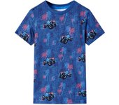 Camiseta Infantil Azul Dark mélange 92