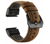 Quickfit 22mm 26mm Leather Strap for Garmin Fenix 8 8X 7X Pro 6X 5X Plus Tactix 7 AMOLED Epix Pro 51mm Instinct 2X Watch Band