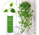105cm 5 Forks Artificial Vines Plants Outdoor Plastic Creeper Green Ivy Wall Hanging Plants Branch For Home Garden Wedding Decor