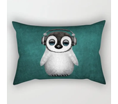 Cute little animals with headphones Plush pillowcase living Room  Throw Pillow Cushion Cover cushion covers 40x40,60x60 30x50