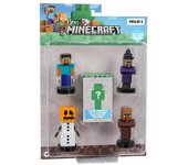 Minecraft Pack de 5 Figuras con Sello Universos y figuras en miniatura Bizak