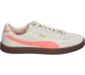 PUMA | Zapatilla Puma Club II Era para Mujer – Deportiva en Color Beige y Detalles en Coral – Sneaker con Cierre de Cordones – Estilo Casual – Cómodas – Modelo 397447-10