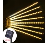 30/50cm 8 Tubes Led Meteor Shower Solar Led String Lights Outdoor Fairy Garland Christmas Tree Decor Garden Patio Street Lights