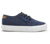 Spagnolo 40021 Zapatillas de lona para hombre azules en sintético con cordones 40021-252