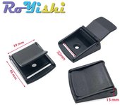 5 Pcs/Pack Cam Buckles Plastic Black Toggle Clip Backpack Straps Webbing 5/8" 3/4" 1" 1-1/4" 1-1/2" 2"