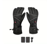Guantes de Moto Térmicos Reflectantes con Batería de 6000mAh - A prueba de Viento, Lluvia, Agarre Antideslizante para Esquí y Actividades al Aire Libre