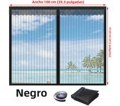 Magnetic Window Screen, Screen Door Mesh Window Screen Curtain, Magnetic Closing Door Screen to Keep Bugs Out, Black