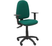 Silla Piqueras Y Crespo Tribaldos Verde Botella Ergonómica con Brazos Regulables