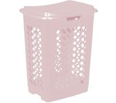 Cesto para la ropa keeper, piet, con tapa, 60 litros, rosa nórdico