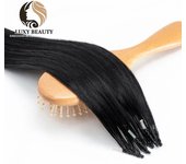 8D Micro Bead Hair Extensions Human Hair Nano Ring Invisible Mini Silicon Beads Black Brown Blonde Microlink Hair Extensions