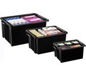 Caja de almacenamiento CEP Jumbo Strata, 48,5 litros, negro