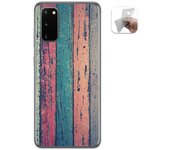 Tumundosmartphone Funda Gel Tpu para Samsung Galaxy S20 diseño Madera 10 Dibujos