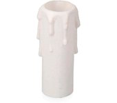 VELA MEDIANA PARA PORTALAMPARAS E14 BLANCO RETRACTILADO