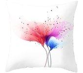 Blooming Abstract Flowers Series Funda De almohada decorativa Funda de saco * @ Bugu