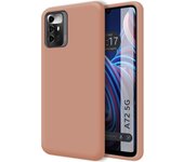 Funda Silicona Líquida Ultra Suave para Zte Blade A72 5G color Rosa