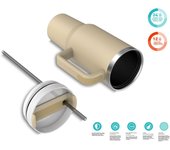 Taza Termo de viaje. Taza de viaje .1,2L (10 Colores) y Te para Llevar en Mano o en Coche - Taza Térmica de Acero Inoxidable con Tapa .Taza Termo Café o Té . Botella, Vaso (QC1200)