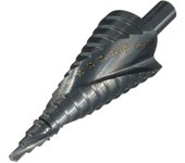 Broca escalonada cónica HSS para metal de 4 a 32 mm para destornillador en acero, madera y plástico