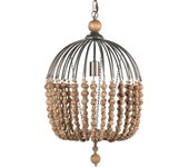 Lámpara Colgante Cadena Bolas Natural 43x43x70 Cm - Adda Home