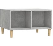 vidaXL Mesa de centro madera contrachapada 60x50x36,5 cm Blanco, Negro, Blanco brillante Mesita de Salón o Comedor o Auxiliar Mesa de Café Meuble Salón