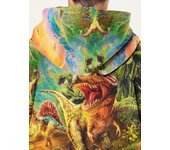 Ferocious Dinosaur World Digital Print Children's Pullover Tyrannosaurus Rex Jurassic Park Fashionable Boys Hoodie Long Sleeve